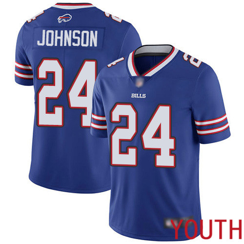 Youth Buffalo Bills #24 Taron Johnson Royal Blue Team Color Vapor Untouchable Limited Player NFL Jersey